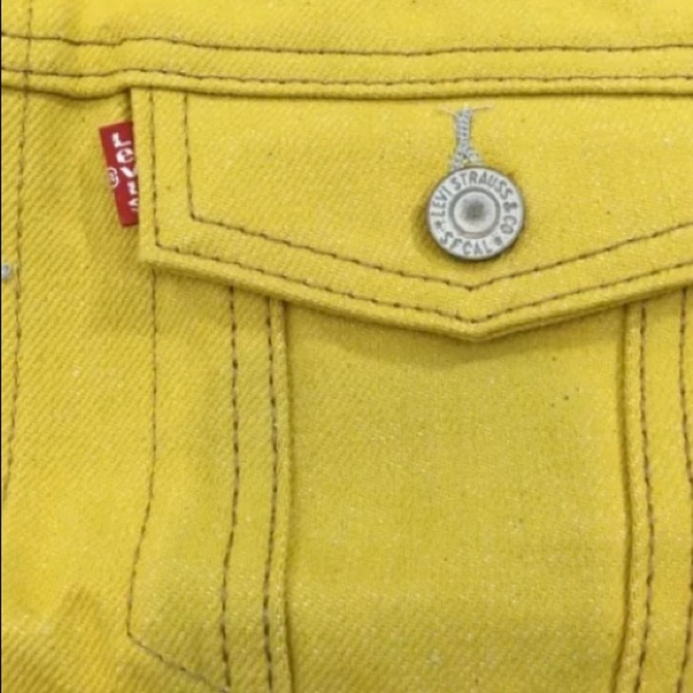 Levi’s Denim Vest Mustard Yellow,